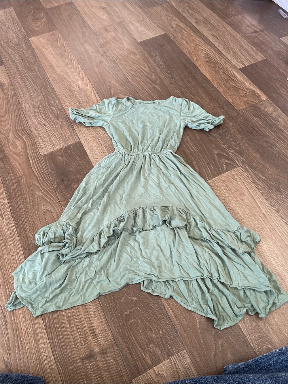 Mia Joy Sage Green Ruffled Dress